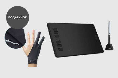 Рукавичка Huion Artist Glove в подарунок до планшетів Huion! 