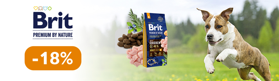 
                                                            Знижка до 18% на сухий корм для Ваших улюбленців ТМ Brit Premium!                            