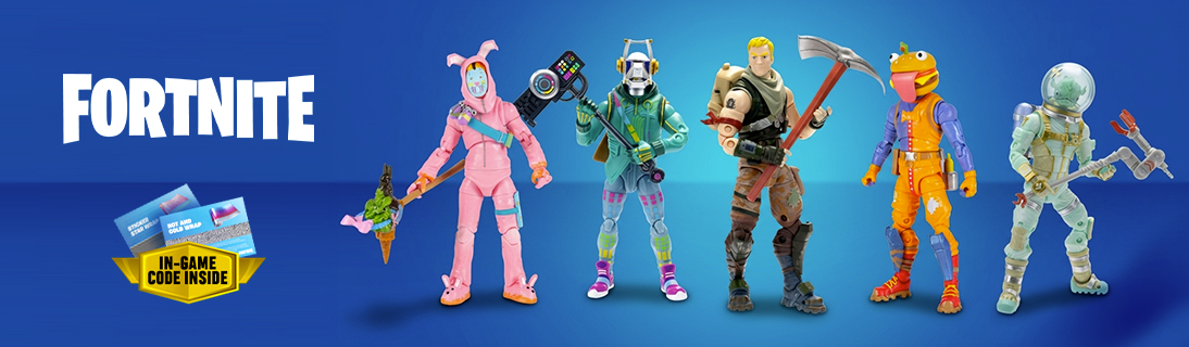 
                                                            Знайди своїх улюблених персонажів Fortnite! Купуй колекційні фігурки FORTNITE і гарантовано отримуй знижку 15% за промокодом!                            