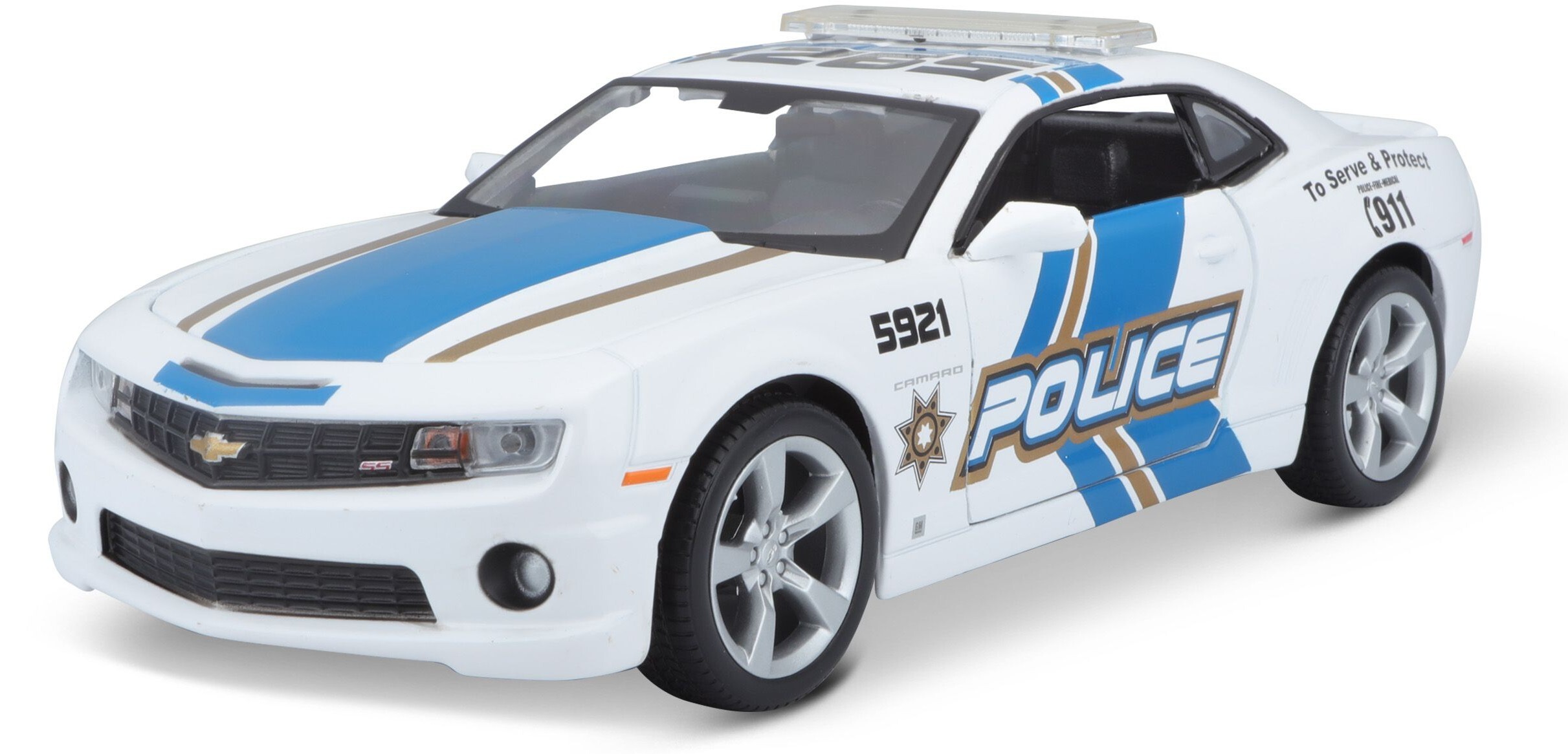 Автомодель MAISTO 1:24 Chevrolet Camaro SS RS Police (31208 white)фото2