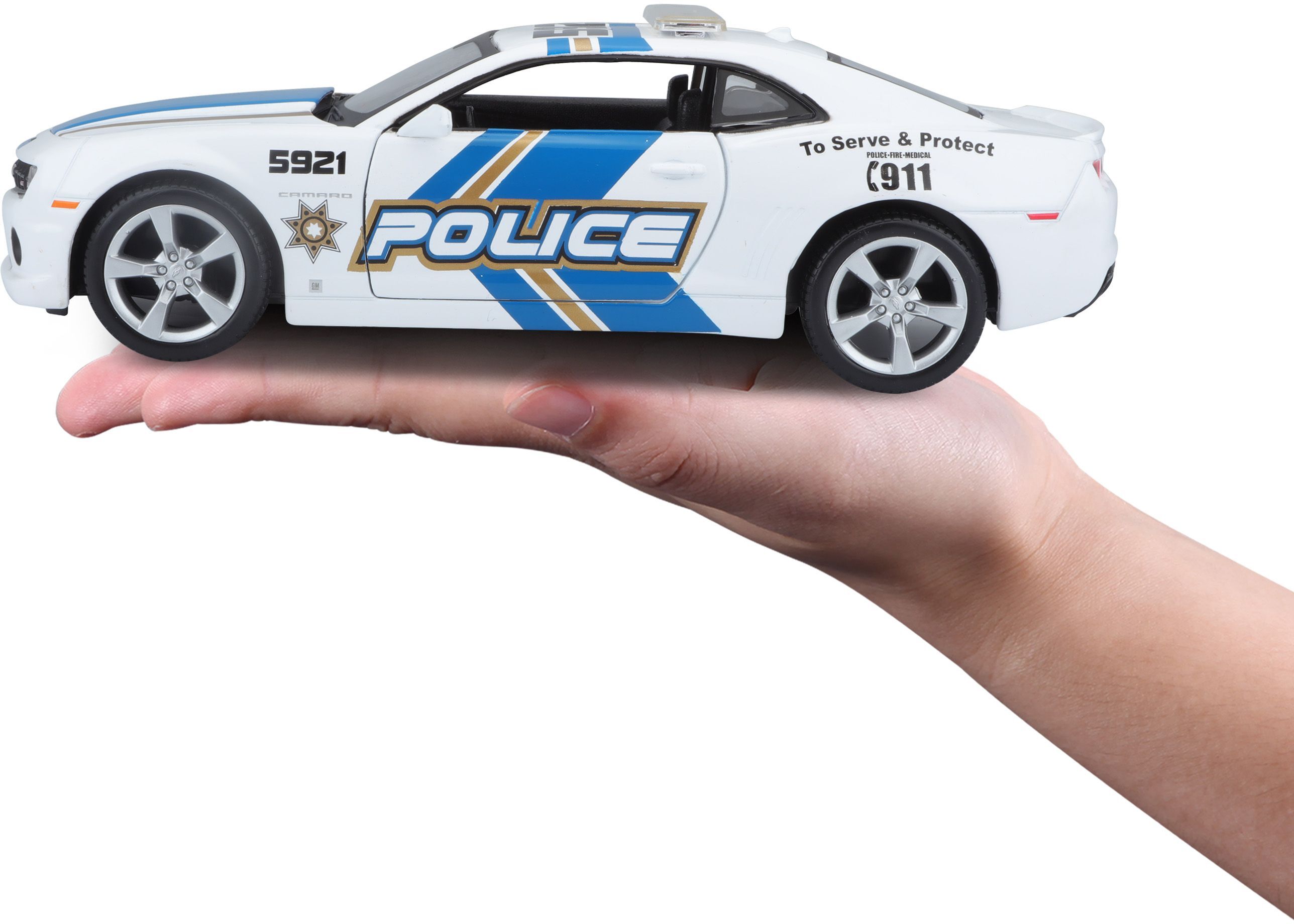 Автомодель MAISTO 1:24 Chevrolet Camaro SS RS Police (31208 white)фото14