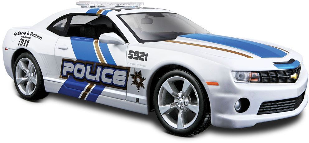 Автомодель MAISTO 1:24 Chevrolet Camaro SS RS Police (31208 white)фото11