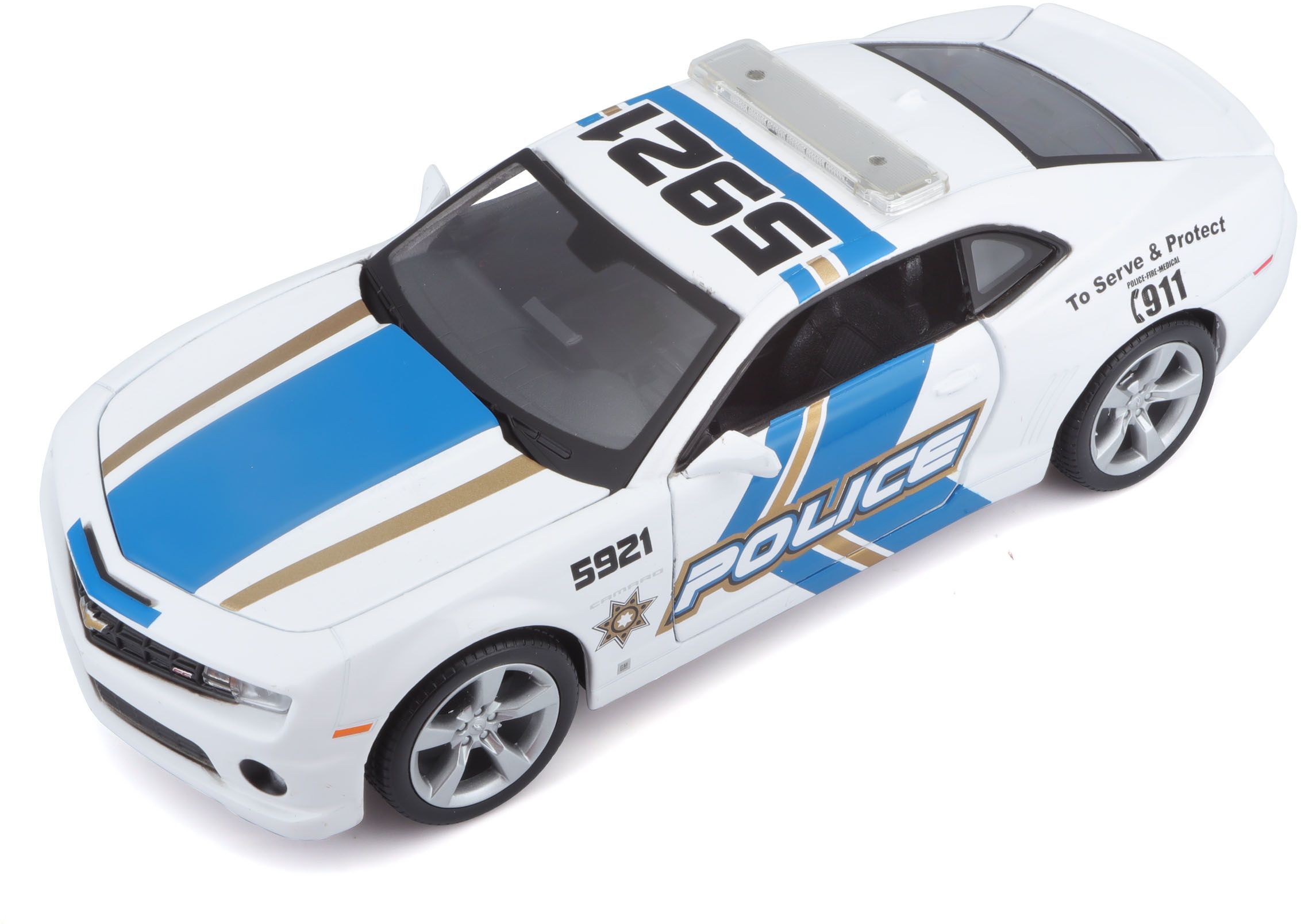 Автомодель MAISTO 1:24 Chevrolet Camaro SS RS Police (31208 white)фото10