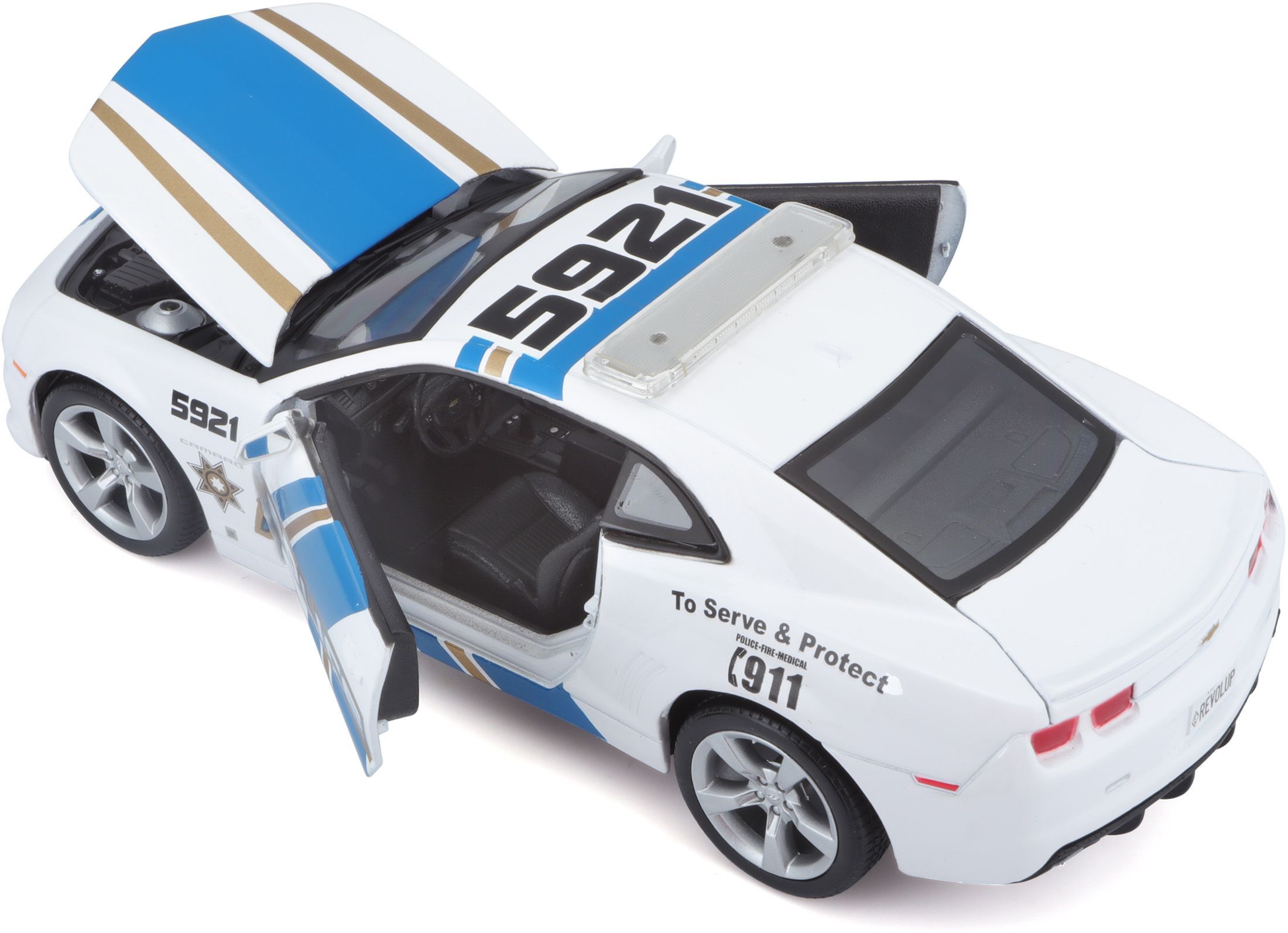 Автомодель MAISTO 1:24 Chevrolet Camaro SS RS Police (31208 white)фото13