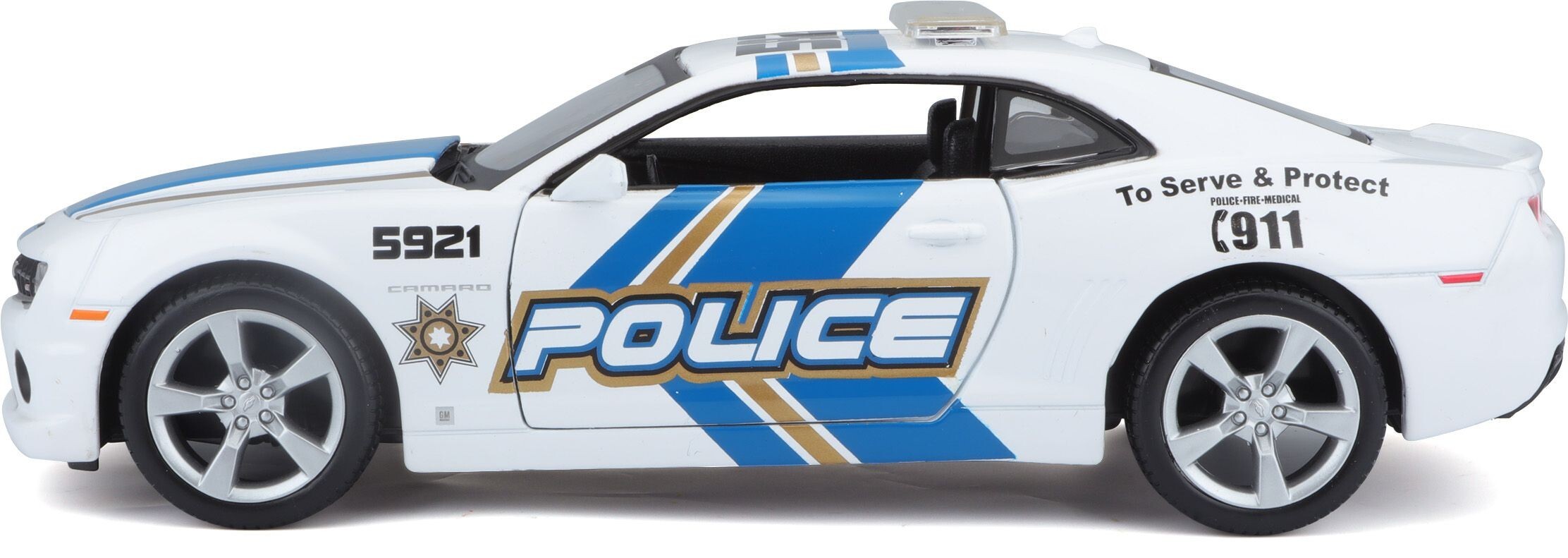 Автомодель MAISTO 1:24 Chevrolet Camaro SS RS Police (31208 white)фото4