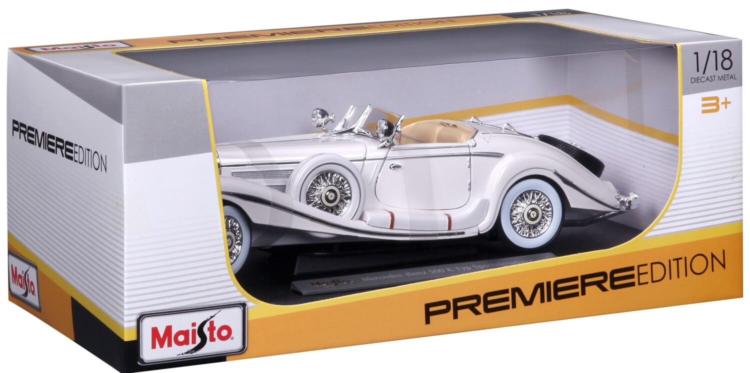 white ≡ Автомодель MAISTO 1:18 Mercedes-Benz 500 K Typ