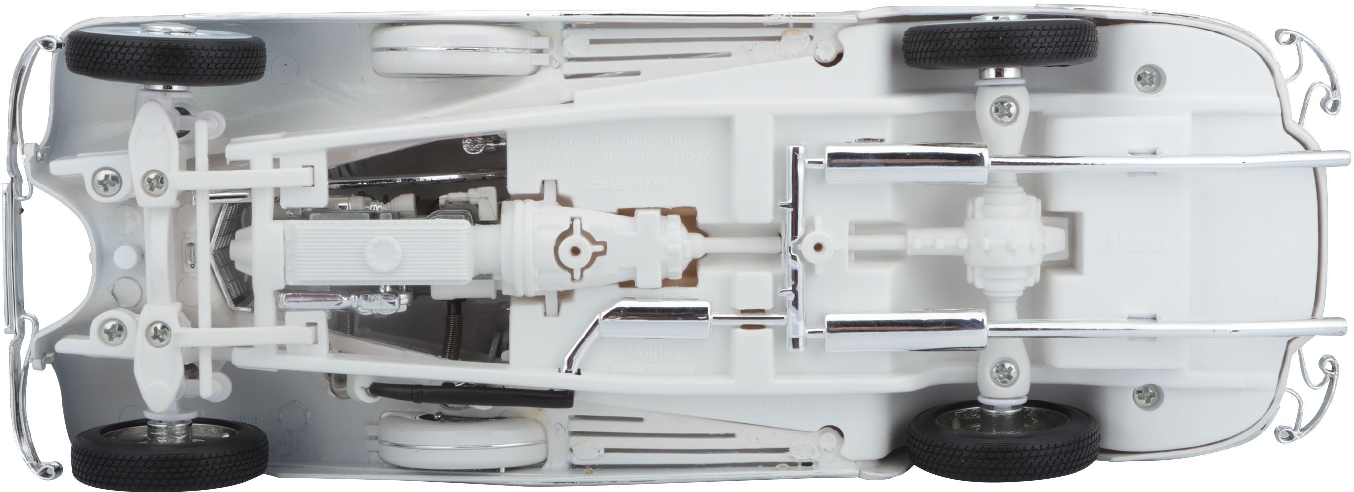 Автомодель MAISTO 1:18 Mercedes-Benz 500 K Typ Specialroadster (36055 white) фото 7