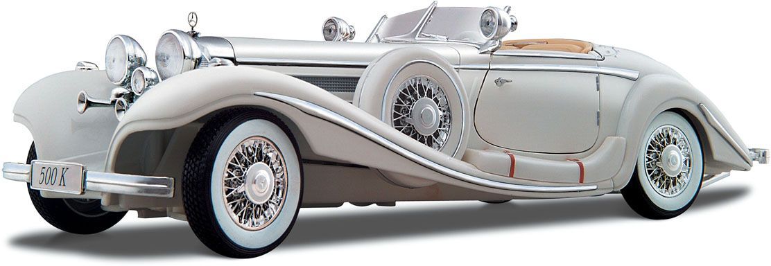 Автомодель MAISTO 1:18 Mercedes-Benz 500 K Typ Specialroadster (36055 white) фото 11
