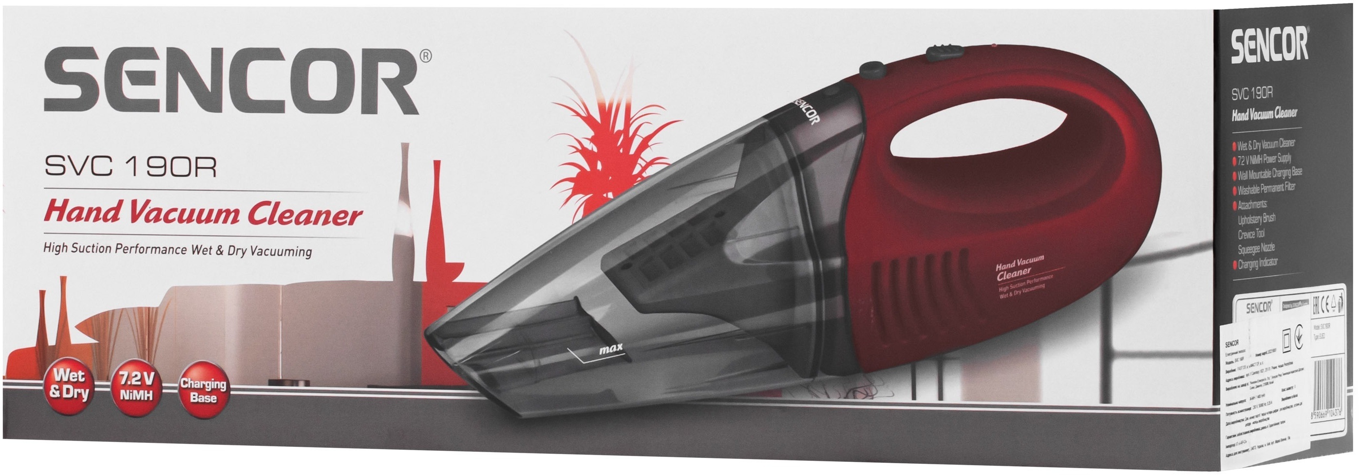 Аккумуляторный пылесос Sencor SVC190R фото 8
