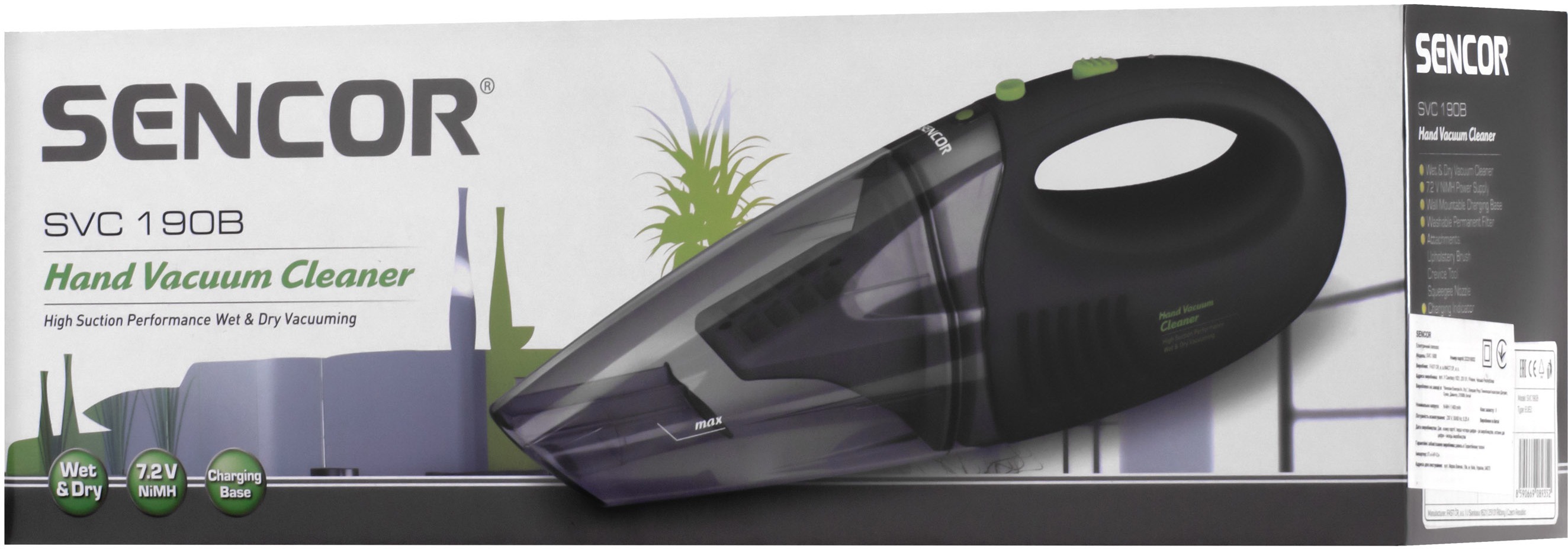 Аккумуляторный пылесос Sencor SVC190B фото 8
