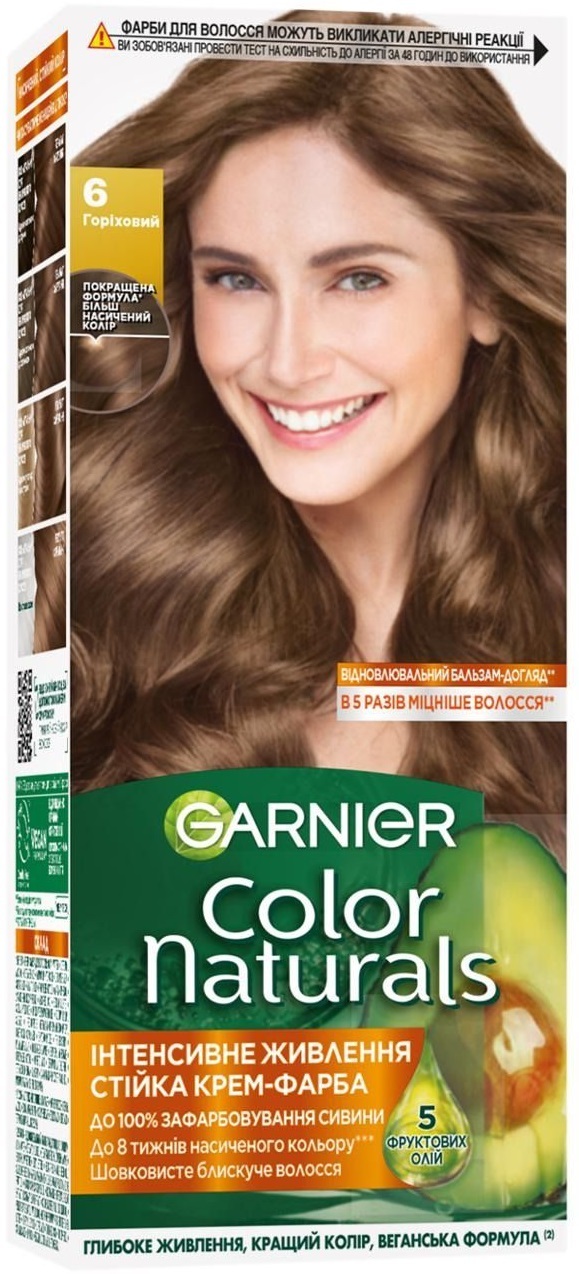 Фарба для волосся Garnier Color Naturals 6 Лісовий горіхфото2