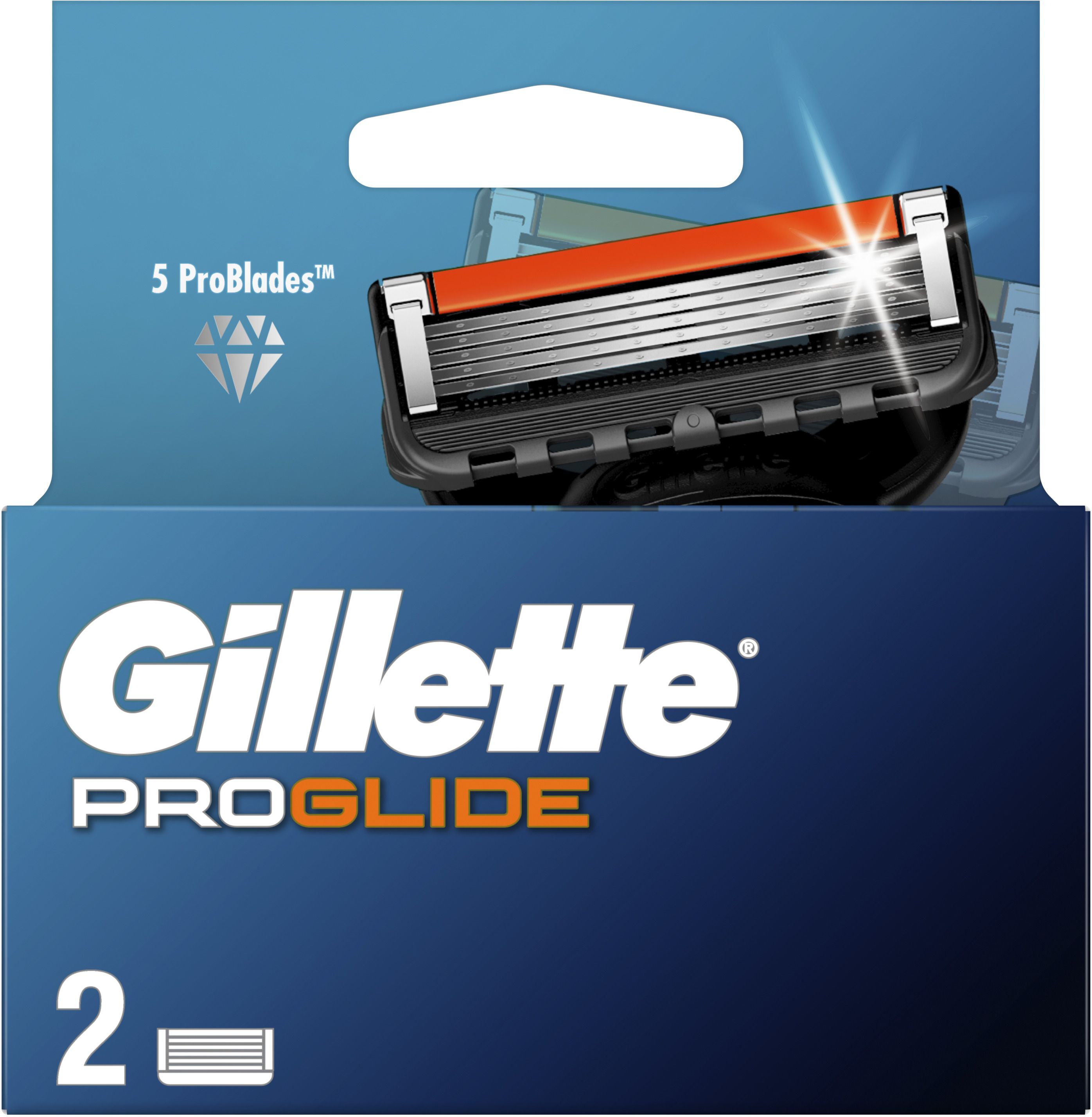 Сменные картриджи Gillette Fusion 5 ProGlide 2 шт фото 2