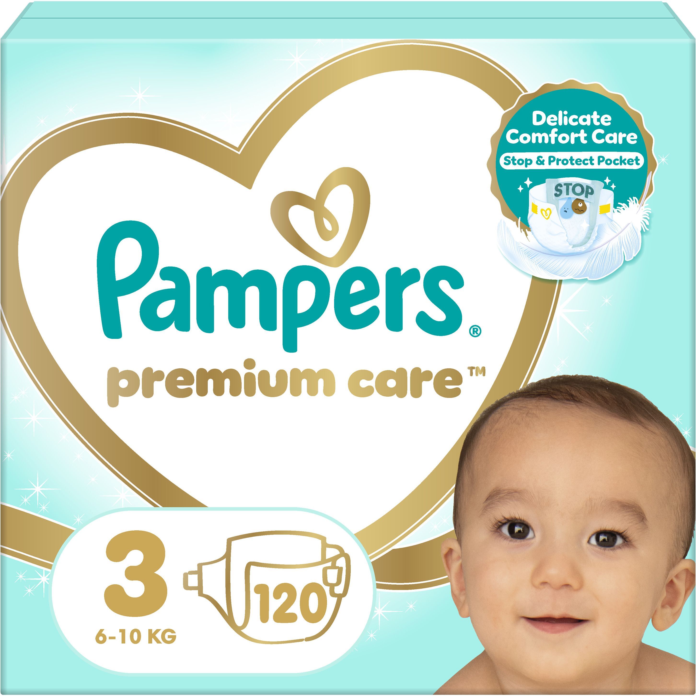 Подгузники Pampers Premium Care Midi Размер 3 6-10 кг Mega-серия 120 шт фото 2
