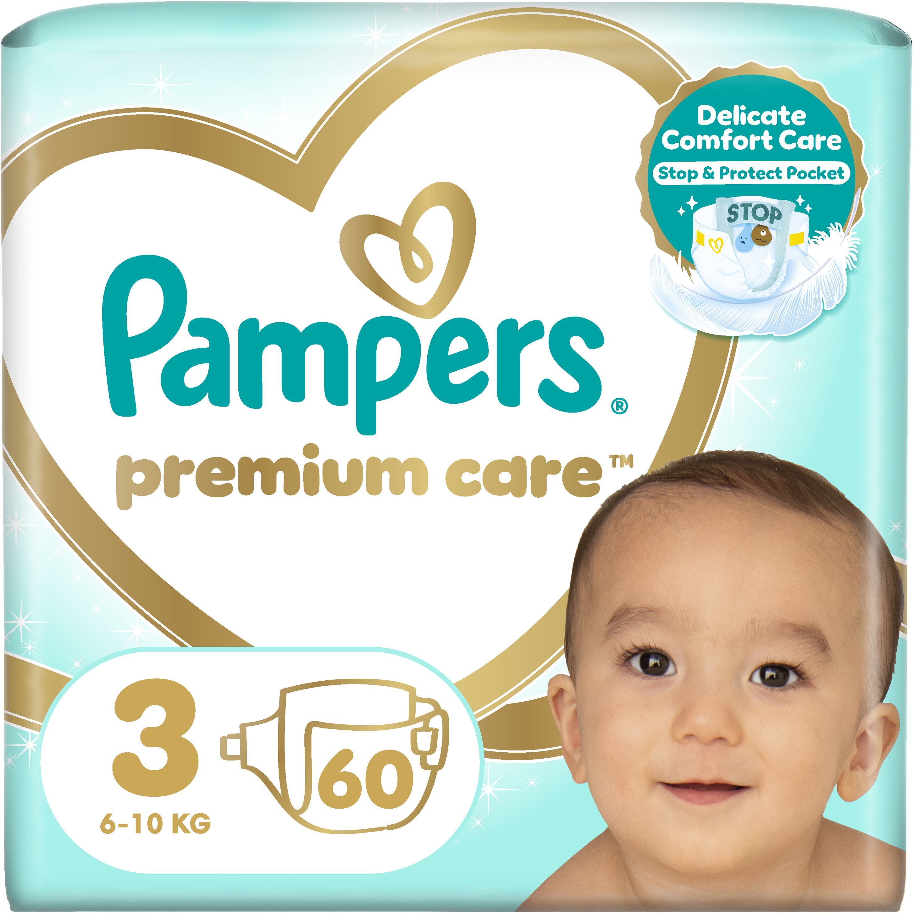 Подгузники Pampers Premium Care Midi Размер 3 6-10 кг 60 шт фото 2
