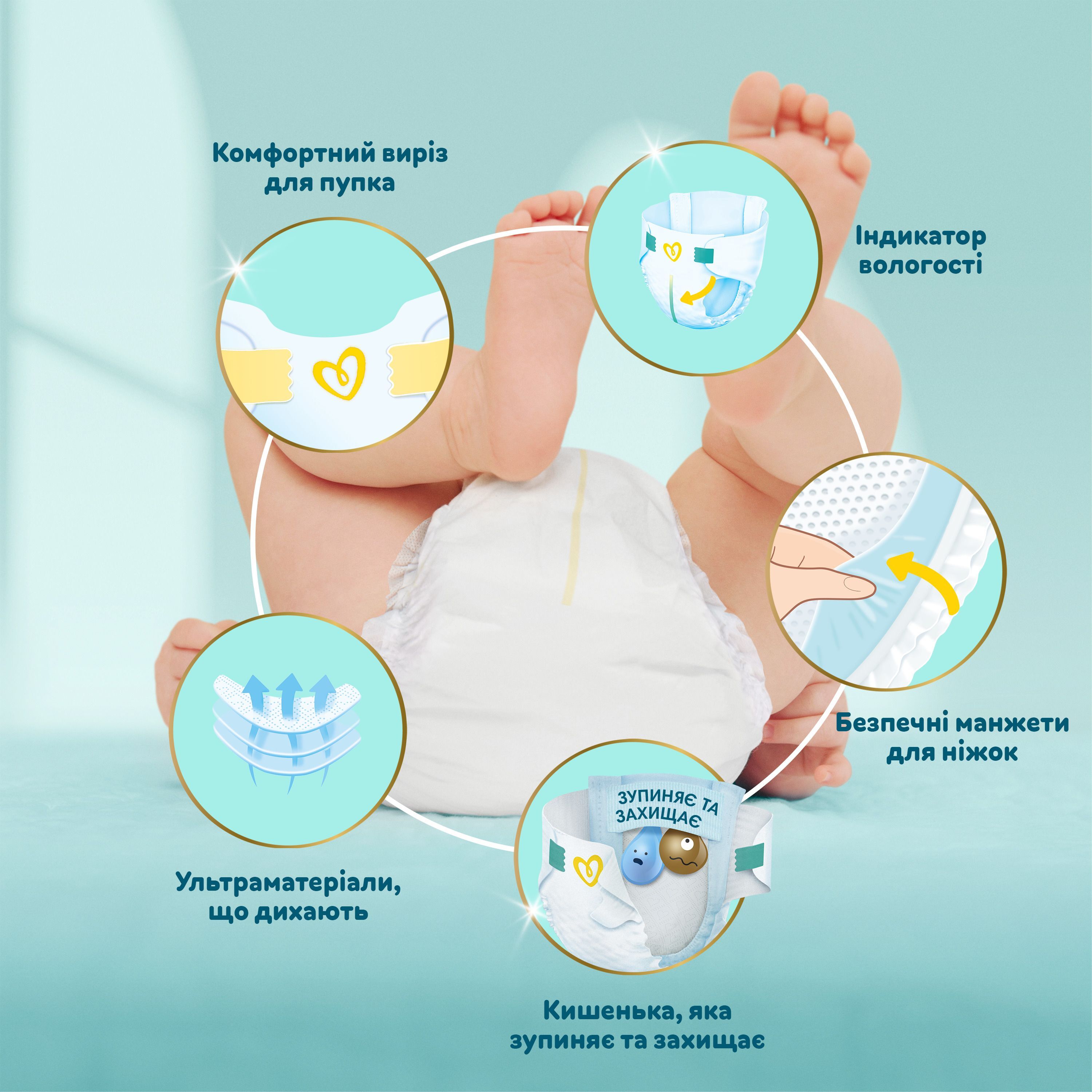 Подгузники Pampers Premium Care Midi Размер 3 6-10 кг 60 шт фото 6