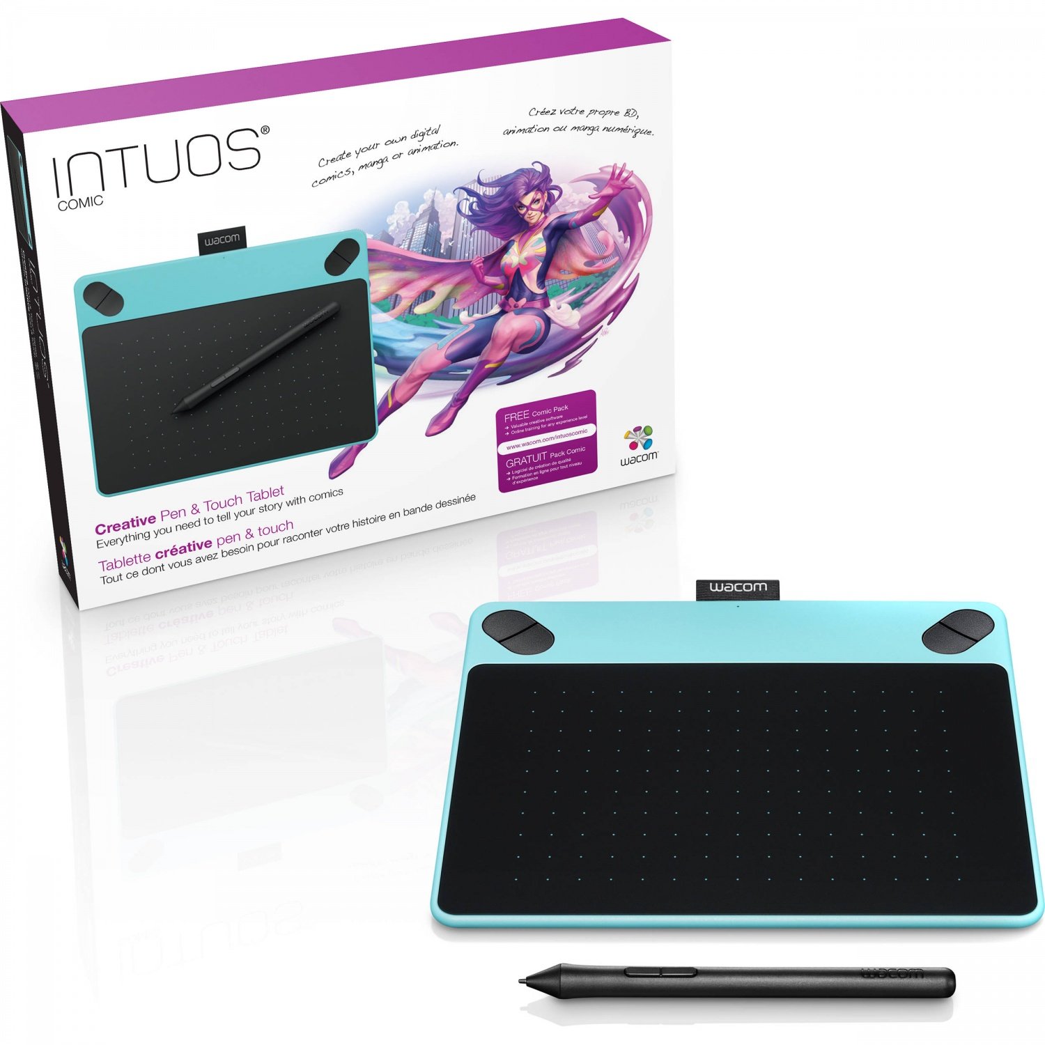 Графический планшет Wacom Intuos Comic Blue PT S – купить в Киеве ...