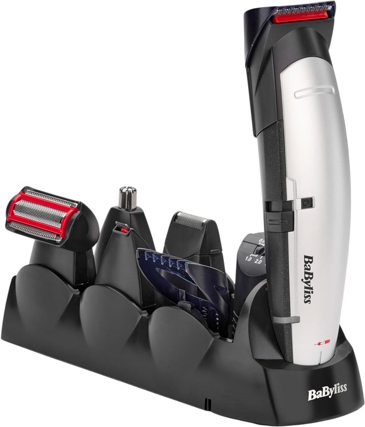 Набор для стрижки Babyliss универсальный 10-насадок серебристый E837E фото 4