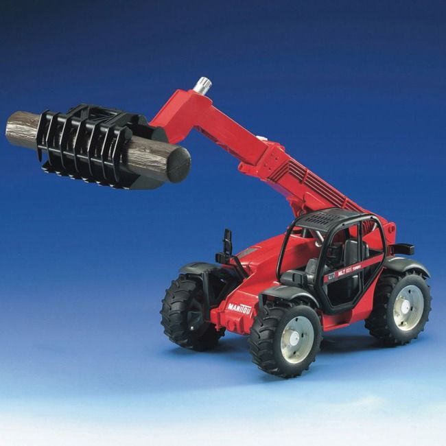 Дорожный погрузчик BRUDER 1:16 с телескопической стрелой MLT 633 (2125) фото 5