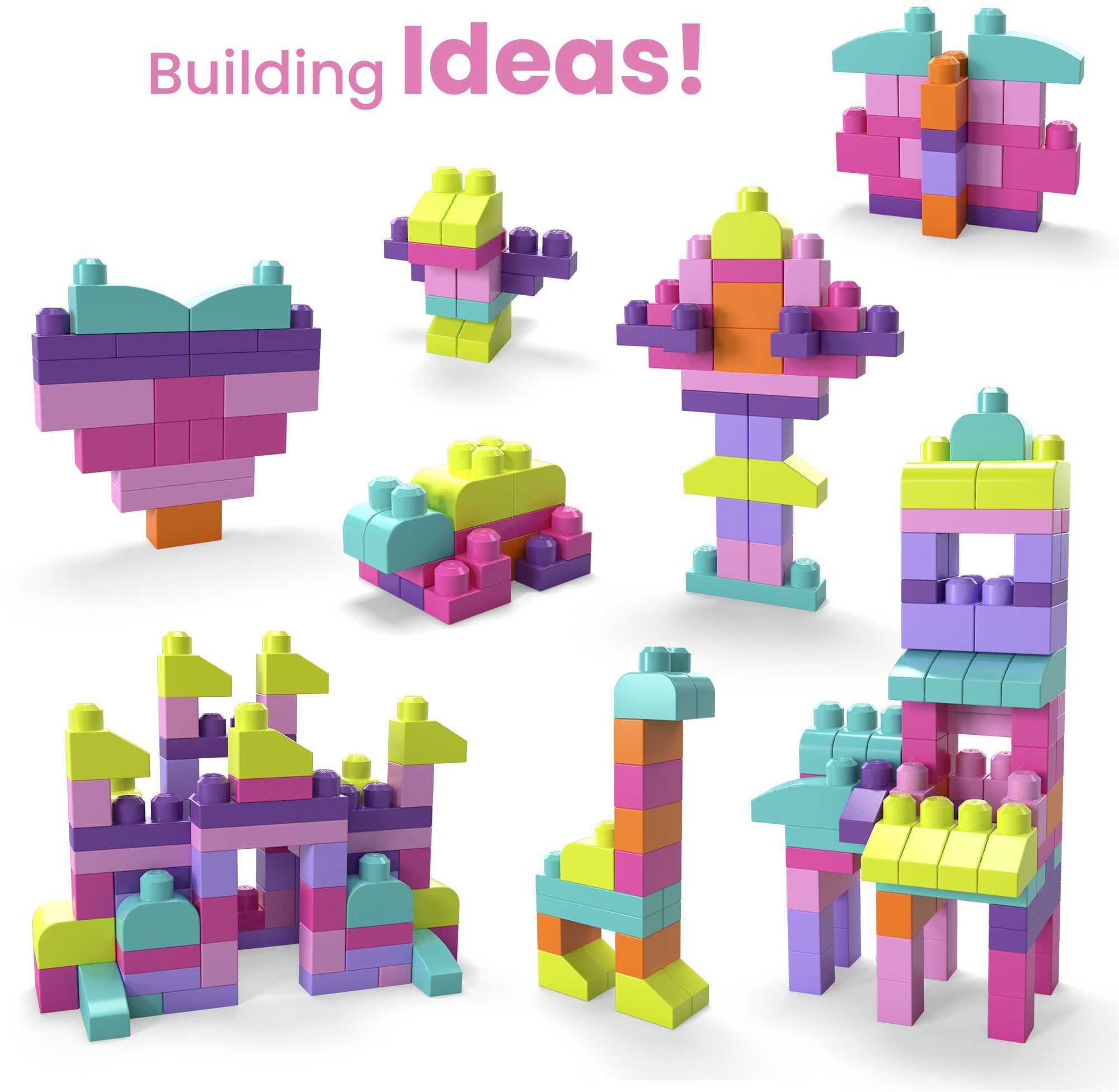 Конструктор рожевий у мішку (80 дет.) Mega Bloks (DCH62)фото4