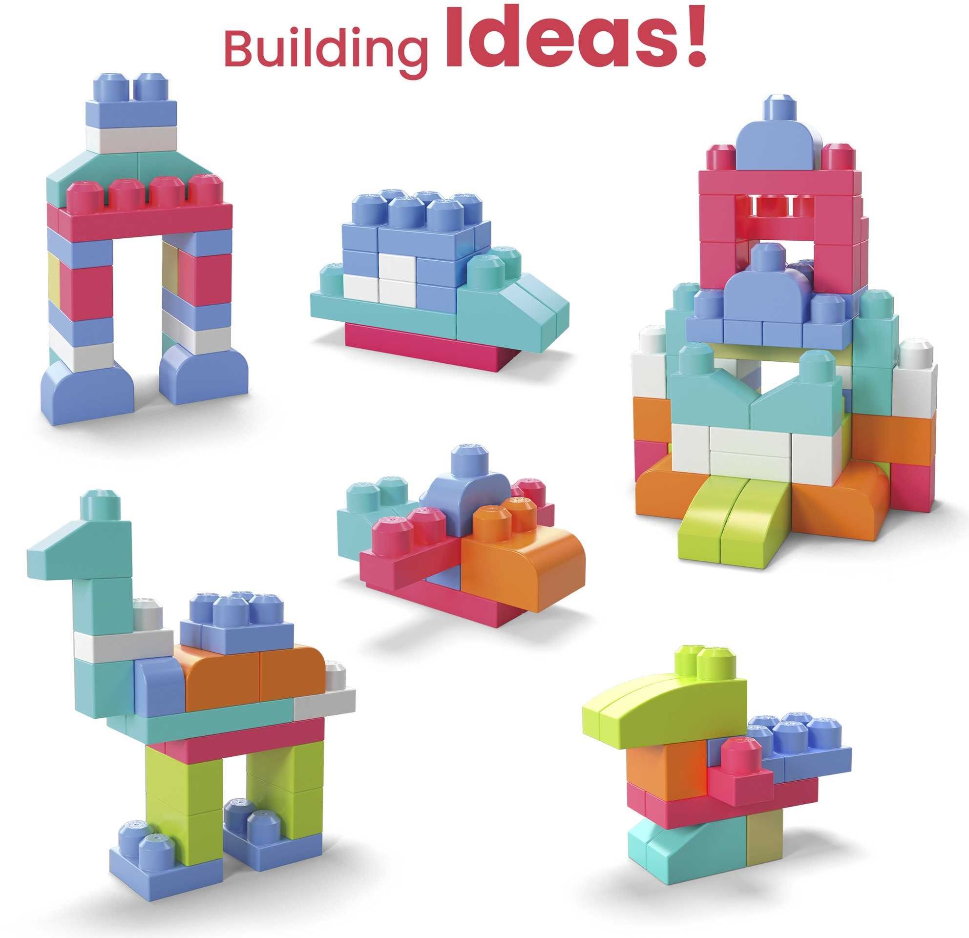 Конструктор рожевий у мішку (60 дет.) Mega Bloks (DCH54)фото5