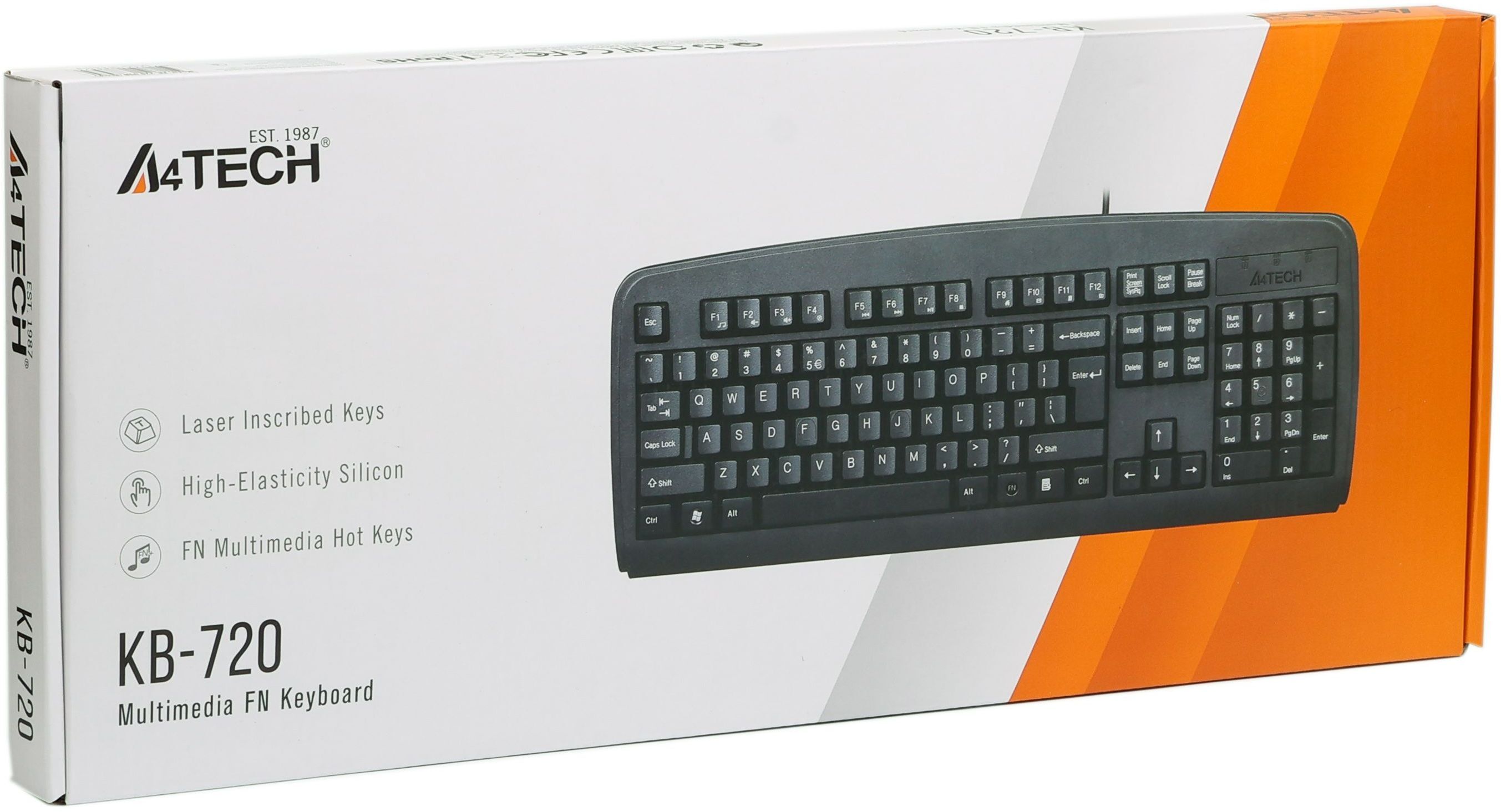 Клавиатура A4Tech USB, KB-720 USB (Black) фото5