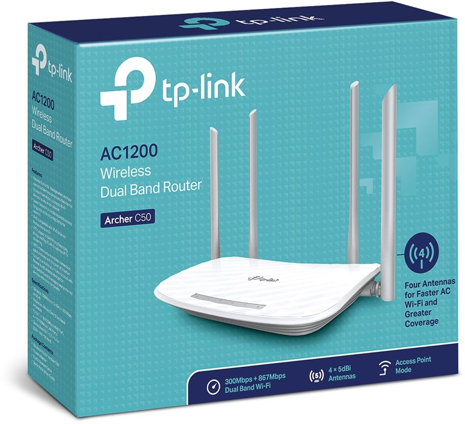 Роутер TP-Link Archer C50 AC1200 Dual Band фото 4