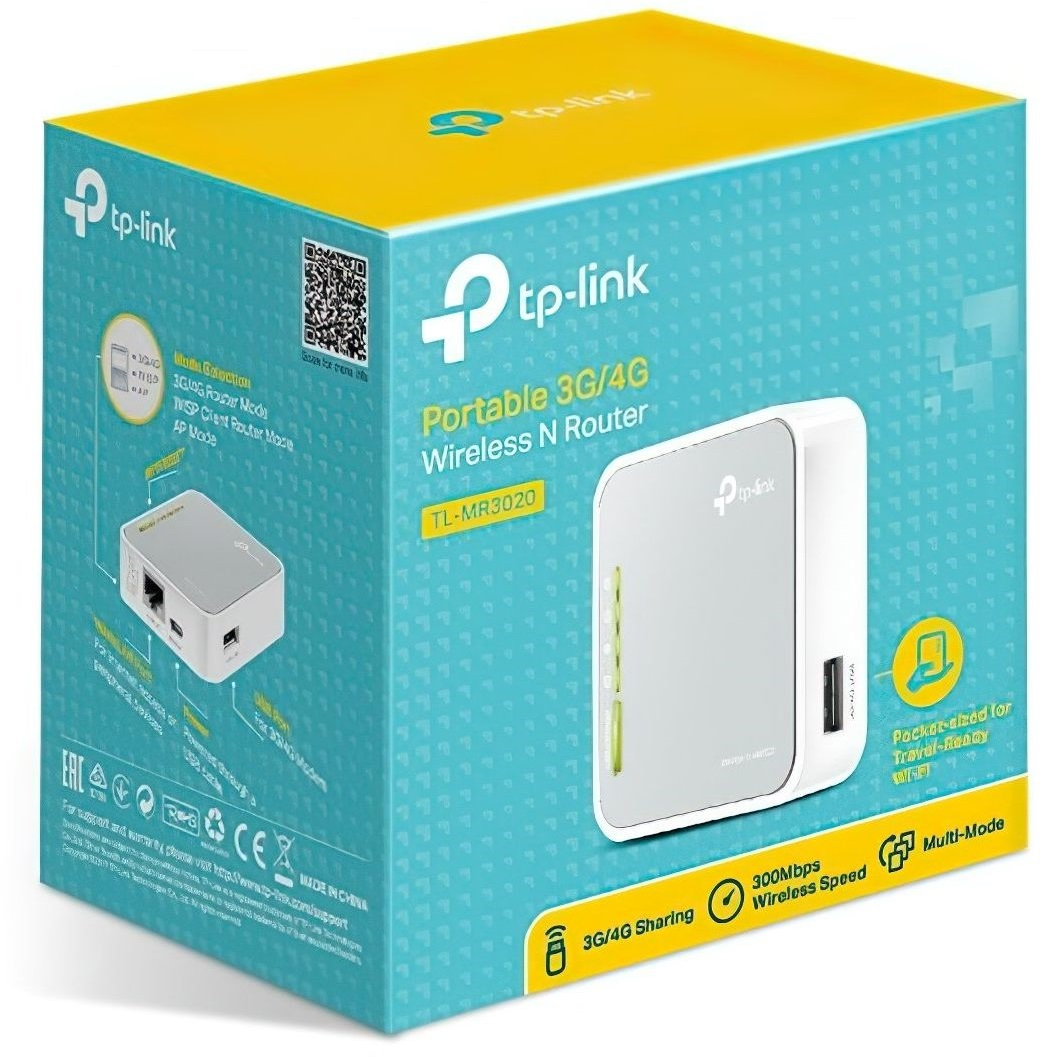 Мобильный роутер TP-Link TL-MR3020 150Mbps, 1x LAN/WAN, 1xUSB2.0 фото 5