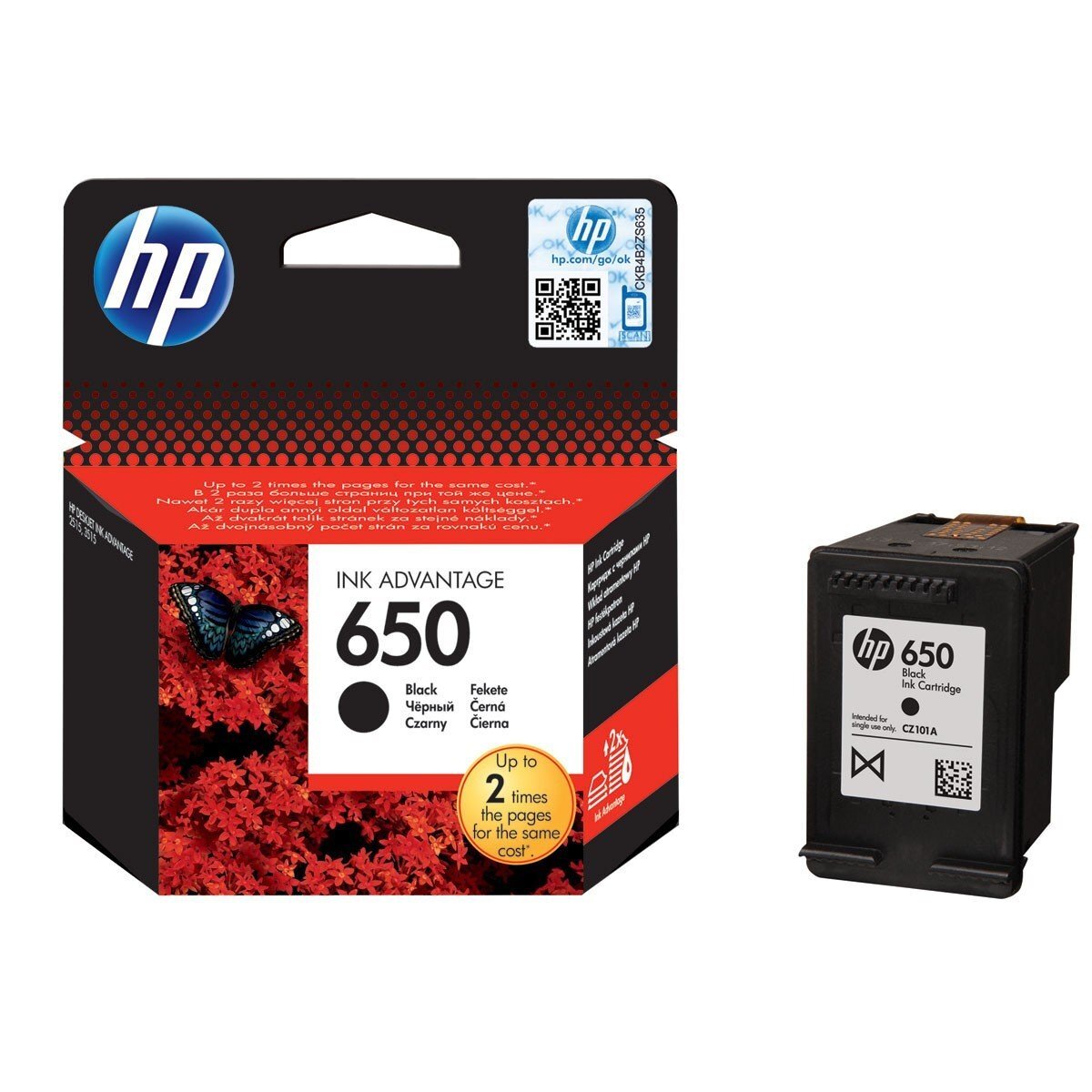 Картридж струйный HP No.650 DJ2515/3515 Black (CZ101AE) фото 2