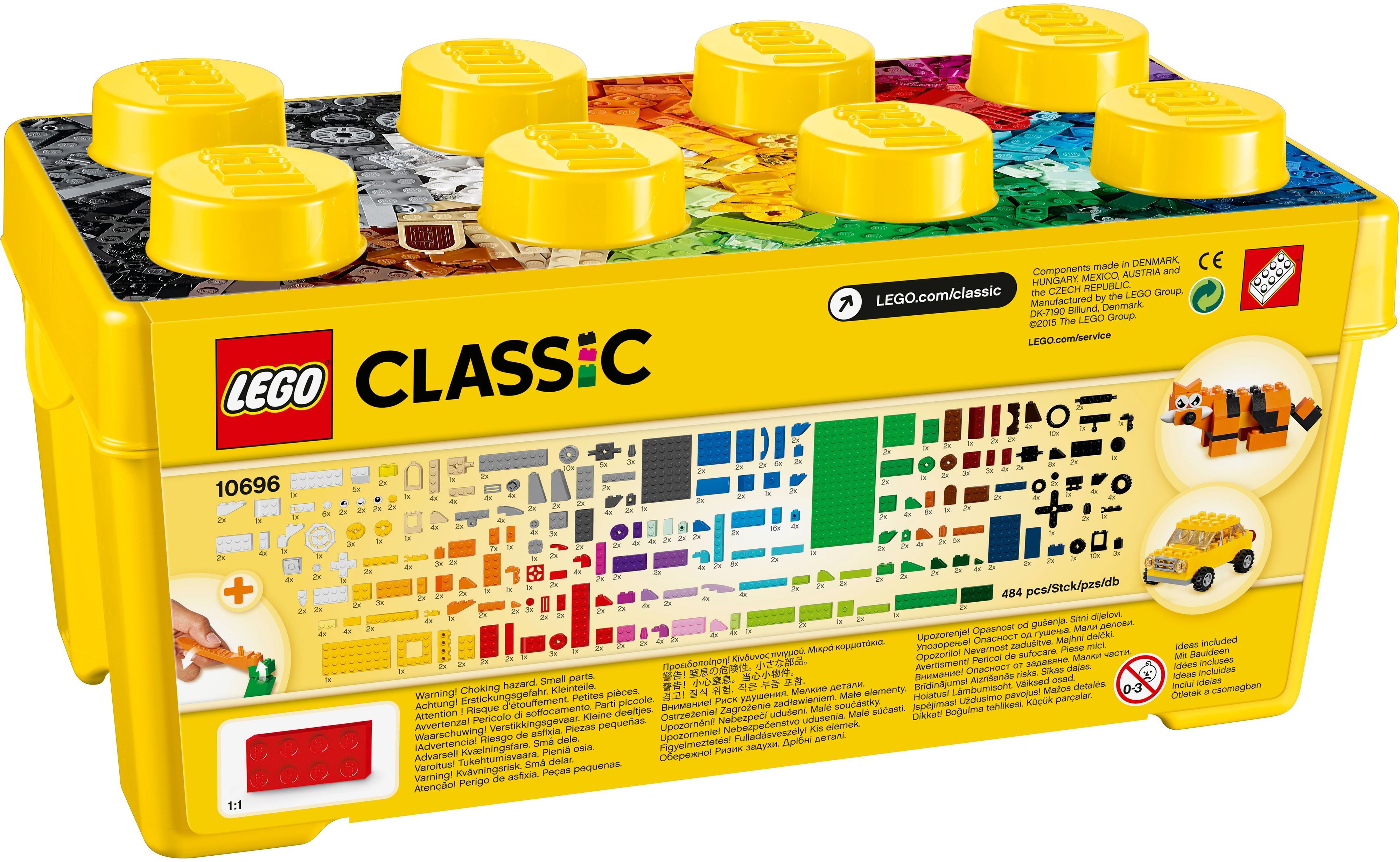 LEGO 10696 Classic Коробка кубиків LEGO® для творчого конструювання, середнього розміруфото17