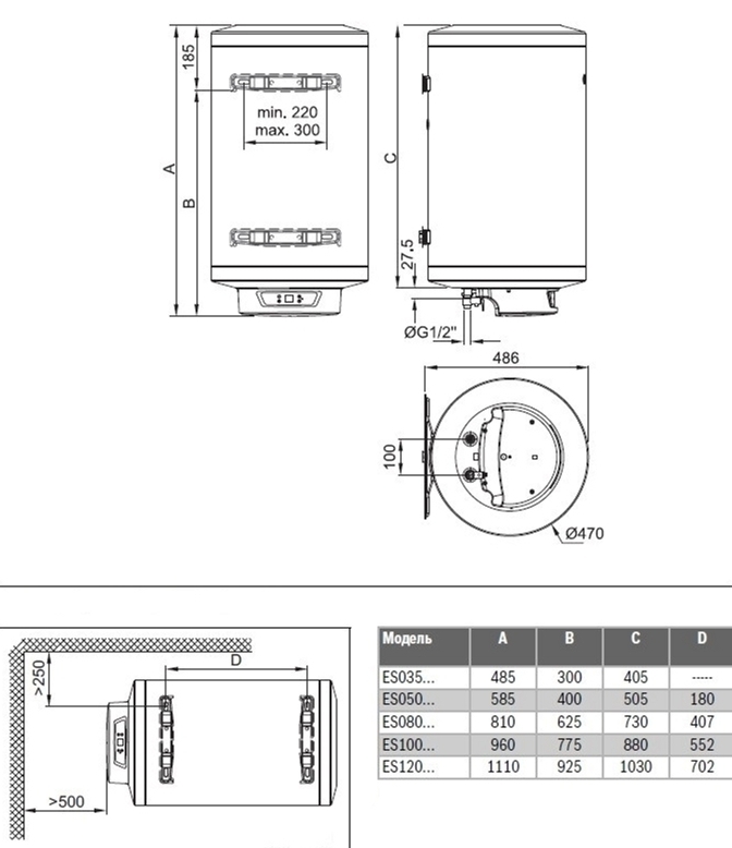 Бойлер Bosch Tronic 8000T, 35л (7736503145) фото 2