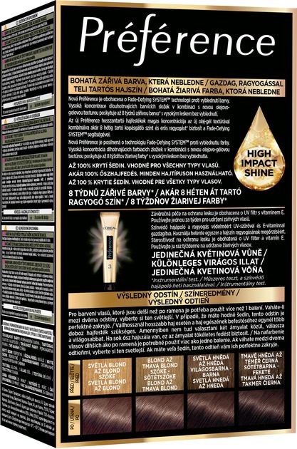 Устойчивая гель-краска для волос L'Oreal Paris Recital Preference 6.21 Перламутровый светло-каштановый фото 2