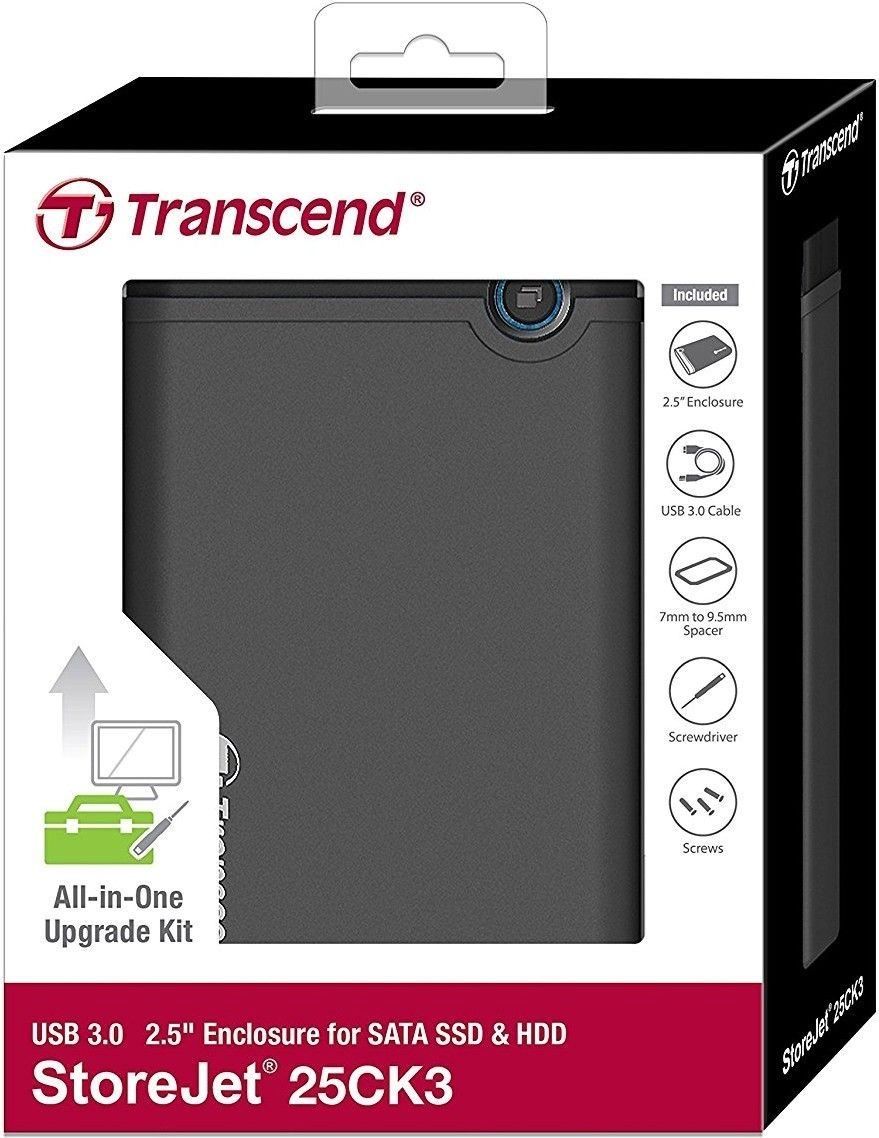 Корпус для 2.5 "HDD / SSD Transcend USB 3.0 Rubberфото5