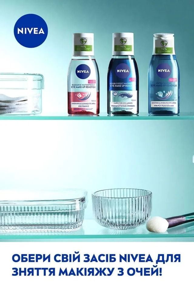 Средство для снятия макияжа с глаз Nivea Сияние кожи 125мл фото