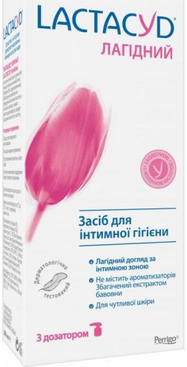 Засіб для інтимної гігієни Lactacyd Ніжний для чутливої шкіри з дозатором 200млфото3