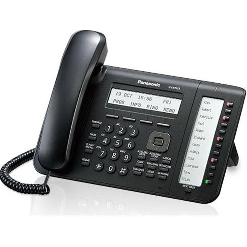 Проводной IP-телефон Panasonic KX-NT553RU-B Black для АТС Panasonic KX-TDE/NCP/NS фото 2