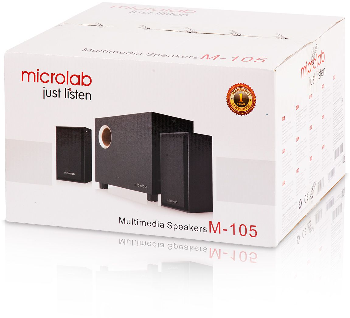 Акустическая система 2.1 Microlab M-105 Black (M-105) фото 5