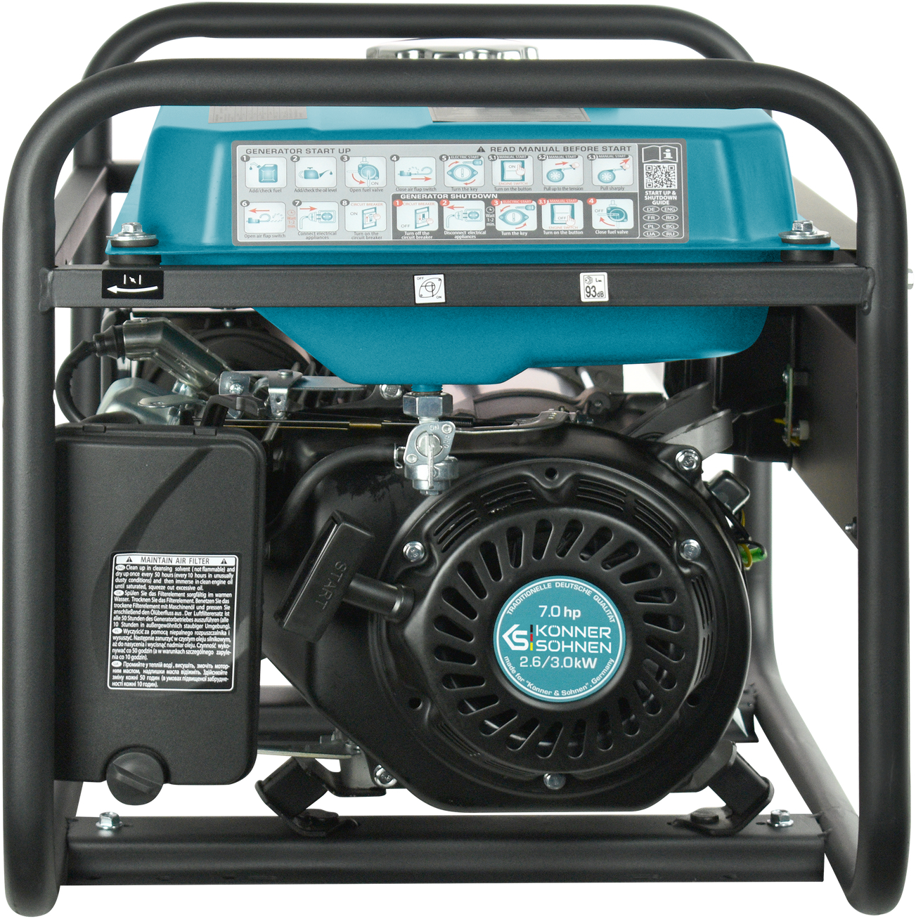 Генератор бензиновый Konner&Sohnen KS 3000, 230В, 3кВт (KS3000) фото 15