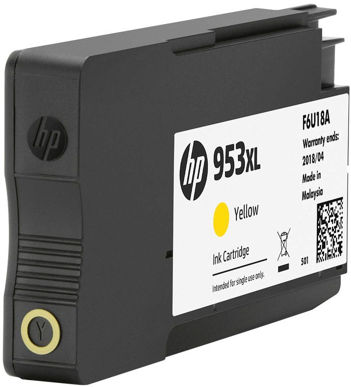 Картридж струйный HP No.953XL Officejet Pro 8210/8710/8720/8725/8730 Yellow, 1600 стр (F6U18AE) фото 3