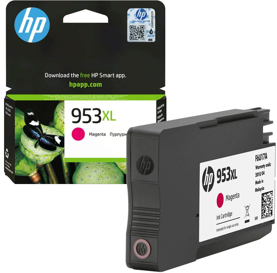 Картридж струйный HP No.953XL Officejet Pro 8210/8710/8720/8725/8730 Magenta, 1600 стр (F6U17AE) фото 2