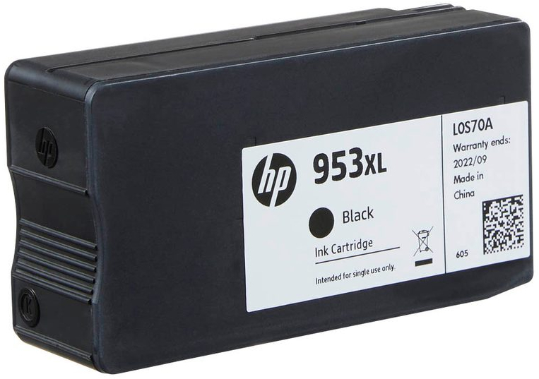 Картридж струйный HP No.953XL Officejet Pro 8210/8710/8720/8725/8730 Black, 2000 стр (L0S70AE) фото 