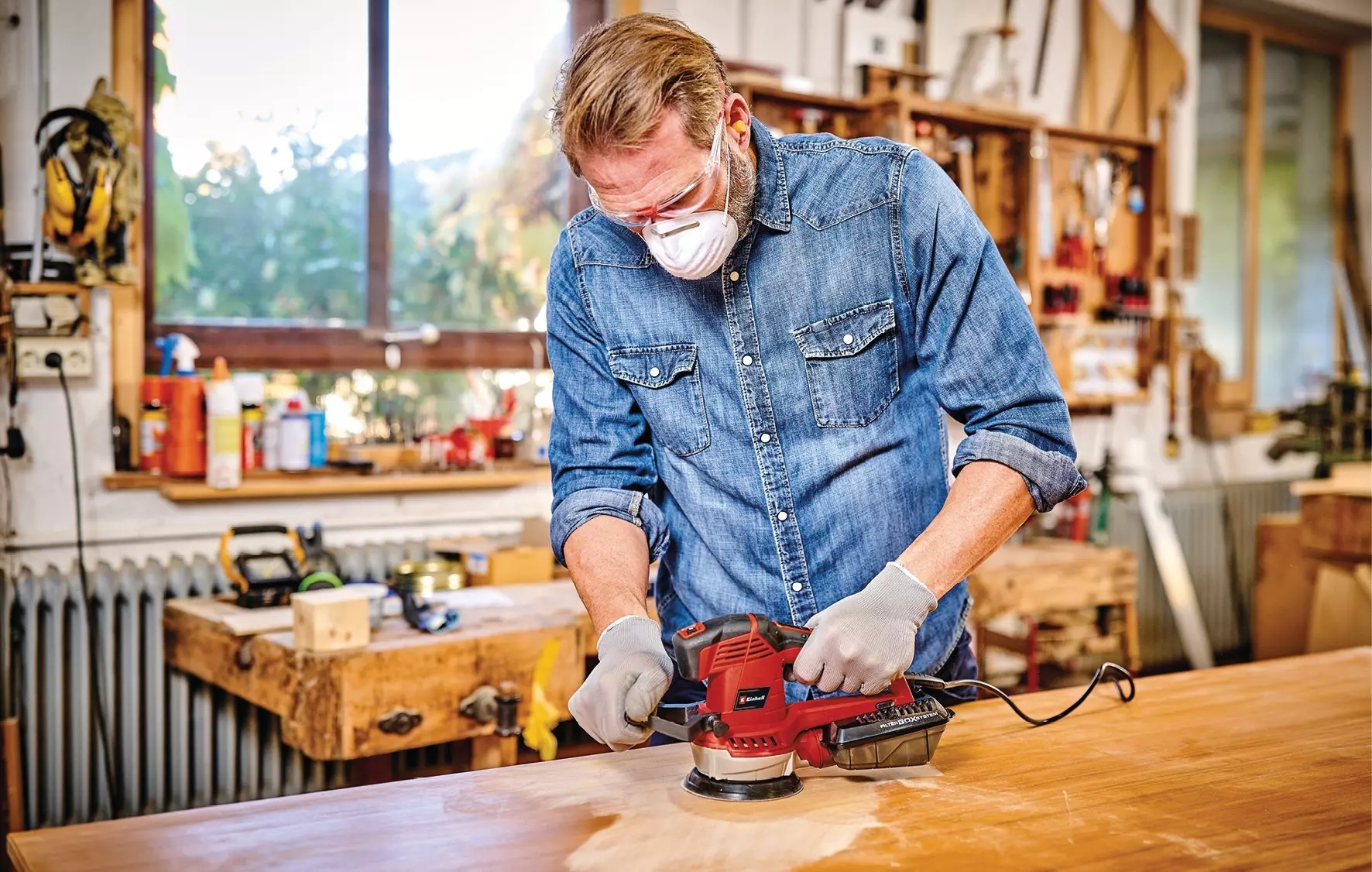 Шлифмашина эксцентриковая Einhell TE-RS 40 E фото 7