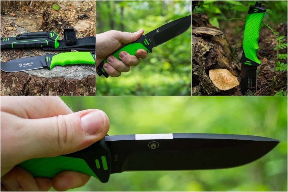 Ніж Ganzo G8012-BK чорний (G8012-BK)фото