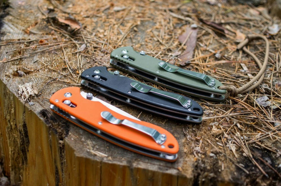 Нож складной Ganzo G740-BK черный фото 9