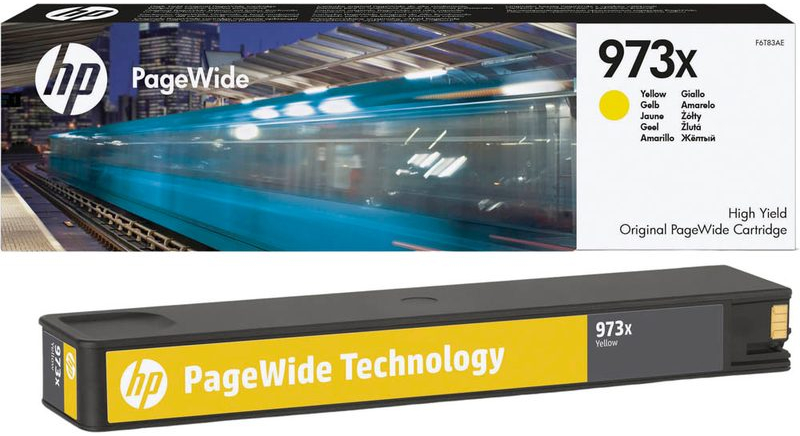 Картридж струйный HP No.973X PageWide Pro 452/477 Yellow, 7000 стр (F6T83AE) фото 2