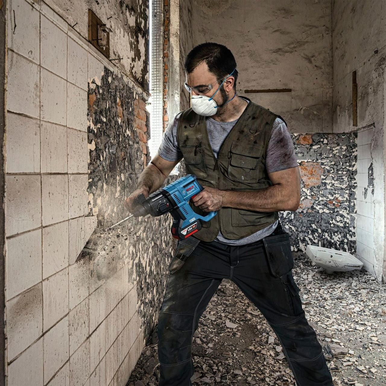 Перфоратор Bosch Professional GBH 180-LI без АКБ и ЗУ (0.611.911.120) фото 6