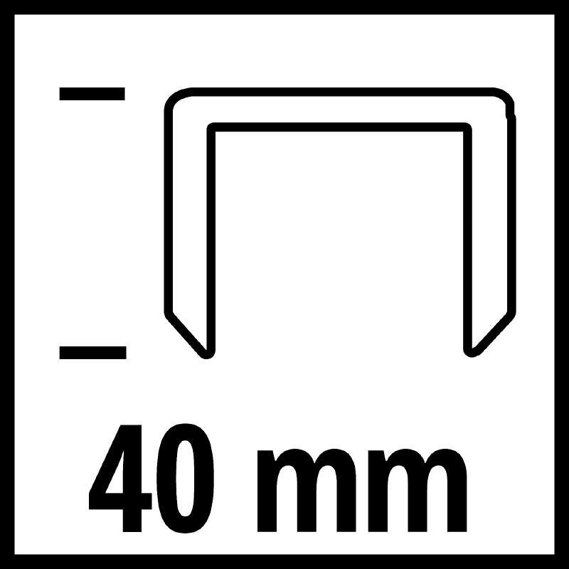 Скобы для пневмостеплера Einhell, 5.7x40мм, 3000 шт. фото 3