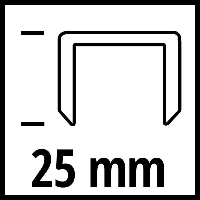 Скобы для пневмостеплера Einhell, 5.7x25мм, 3000 шт. фото 3