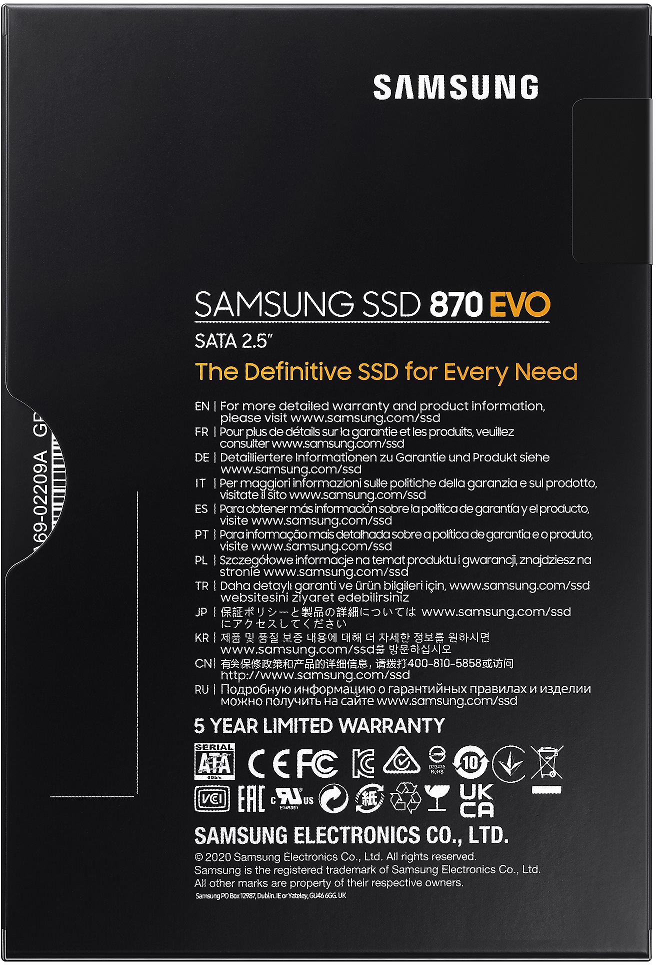 SSD накопичувач SAMSUNG 870 EVO 1TB 2.5