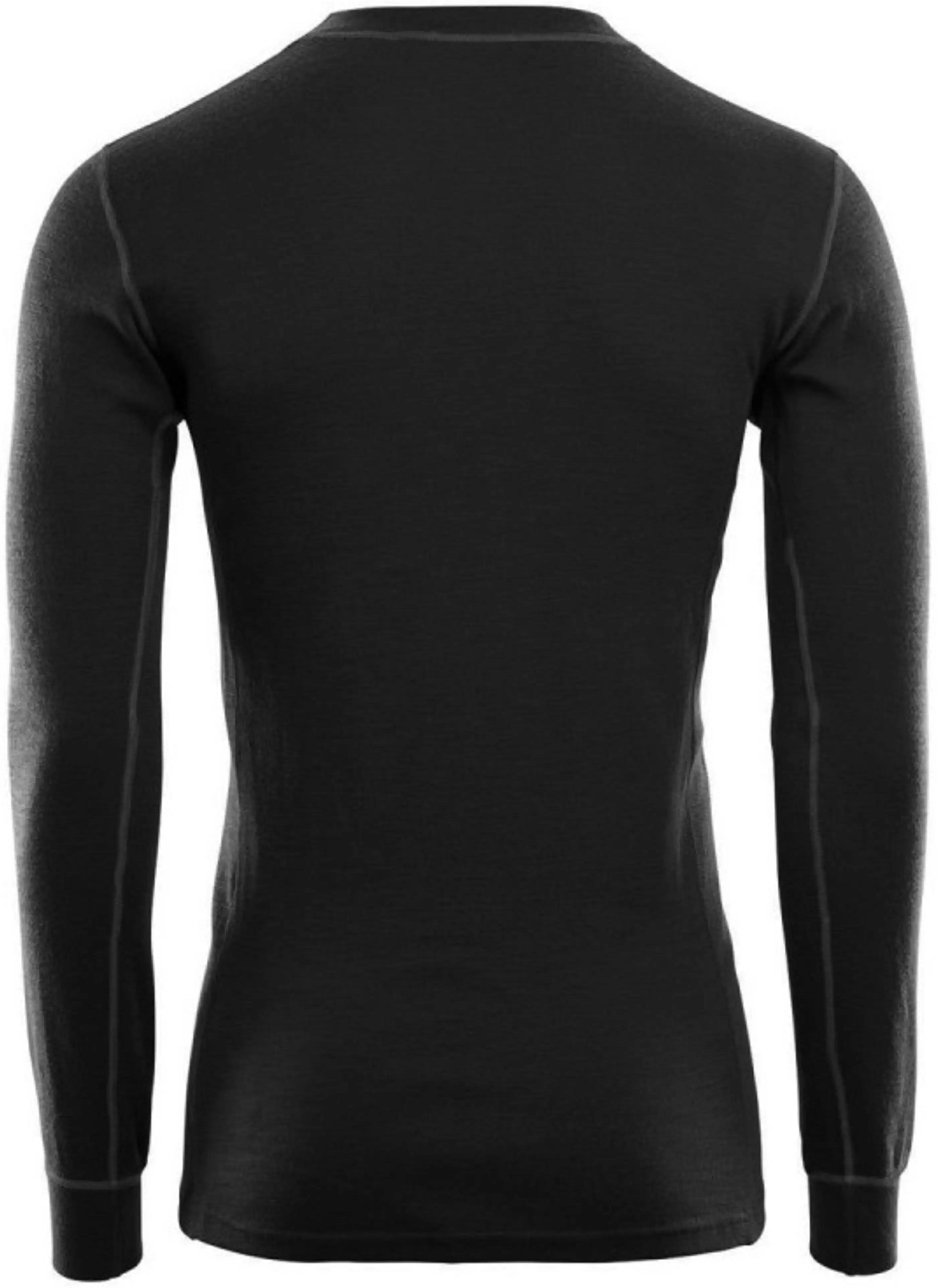 Термокофта чоловіча Aclima WarmWool 200 Crew Neck Men Jet Black Lфото2