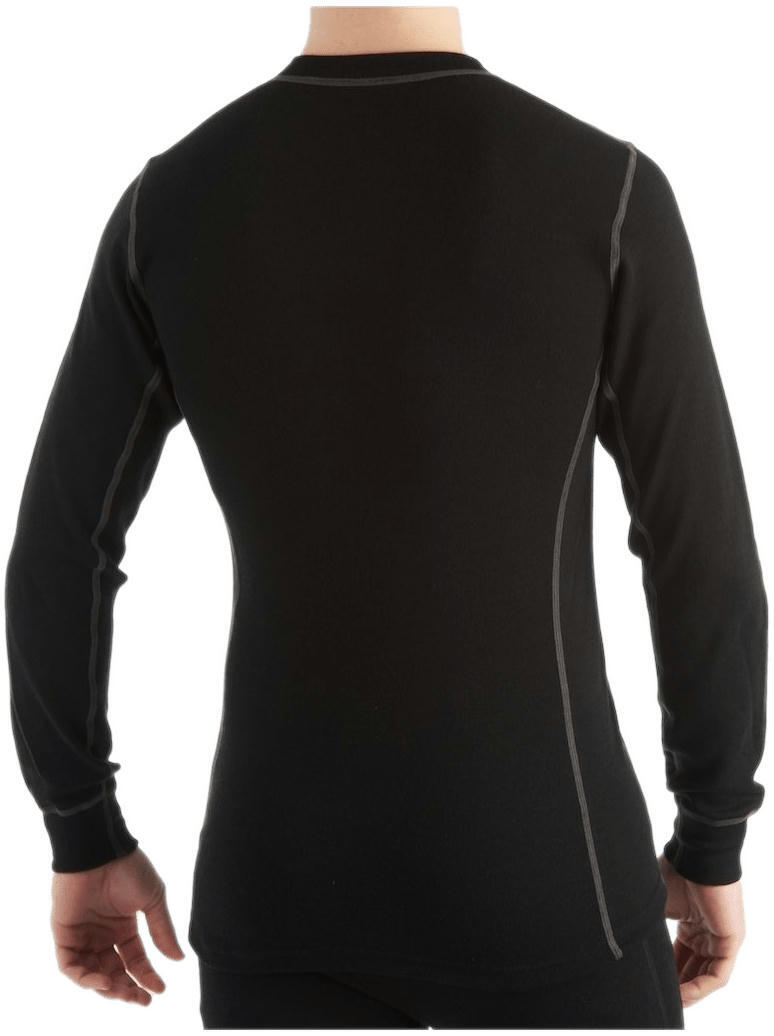 Термокофта чоловіча Aclima WarmWool 200 Crew Neck Men Jet Black Lфото3